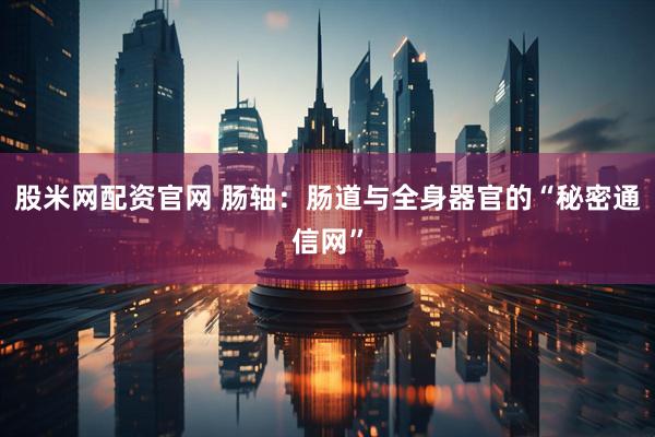 股米网配资官网 肠轴:肠道与全身器官的“秘密通信网”