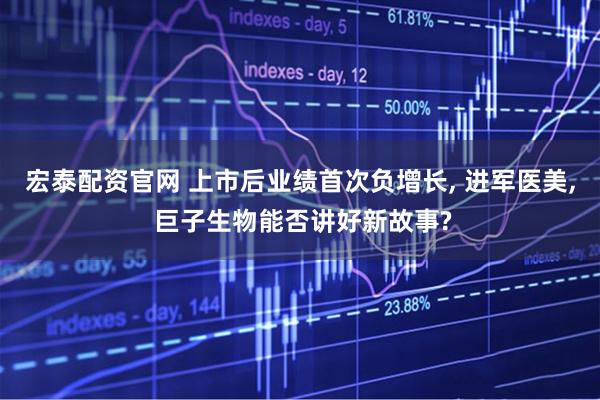 宏泰配资官网 上市后业绩首次负增长, 进军医美, 巨子生物能否讲好新故事?