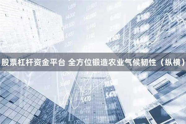 股票杠杆资金平台 全方位锻造农业气候韧性（纵横）